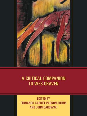 cover image of A Critical Companion to Wes Craven